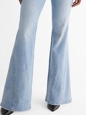 Light Blue Women’s 70’s Flare Jeans - Express